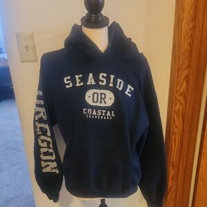 Gildan Navy Seaside Oregon Hoodie
